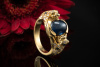 Leoparden Ring Saphire im Cabochon Schliff und Brillanten Gold 750 