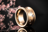 Massiver Odenwald Ring mit Diamanten Brillanten in Rotgold Rosegold 750 