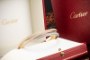 Cartier Trinity Armband Armreif Diamanten Vollbesatz 750er Gold Tricolor 