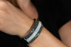 Haute Couture Armreif Diamanten Black and White Armband in Weißgold 750 