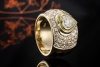 Herz Diamant Ring mit Brillanten Gelbgold 750 Goldschmiedearbeit Massiv 