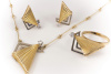 LAPPONIA SET Collier Ohrstecker Ring 750 Gold mit Brillanten 