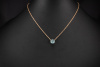 Pomellato Nudo Petit Collier Kette Hellblauer Topas in Rosegold Full Set 