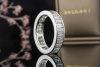 BVLGARI Memoire Ring Weißgold 750 Eternity mit Baguette Diamanten 3,3 Ct 