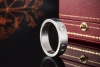 Cartier Love Ring Platin Solitär Ring mit 1 Diamant Brillant 61 Full Set 