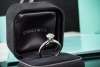 Tiffany & Co Solitär Ring Setting mit Diamant 0,95 Ct in Platin Full Set 