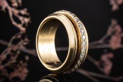 Piaget Ring Possession Drehring mit Brillanten in 750er Gelbgold Gr. 58