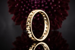 Tiffany & Co. T True Ring 3,5 mm breit in 750er Gelbgold mit Kaufbeleg