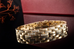Cartier Armband Maillon Panthère in Gelbgold 750 mit Diamanten Full Set