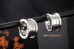 BVLGARI B.zero1 Creolen Ohrringe Clip Ohrstecker in 750er Weißgold OVP