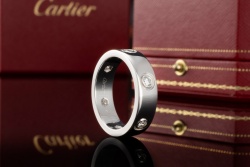 Cartier Love Ring mit 6 Diamanten in 750er Weißgold Großes Modell 54 OVP