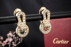 Cartier Ohrringe Agrafe Ohrclips mit 62 Top Diamanten in 750er Gelbgold