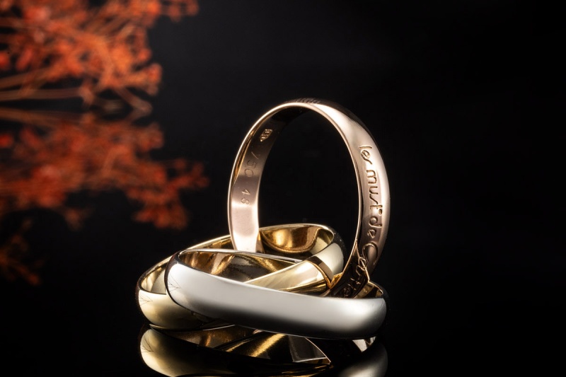 Trinity Ring les must de Cartier Gr. 48 in 750er Gold Tricolor