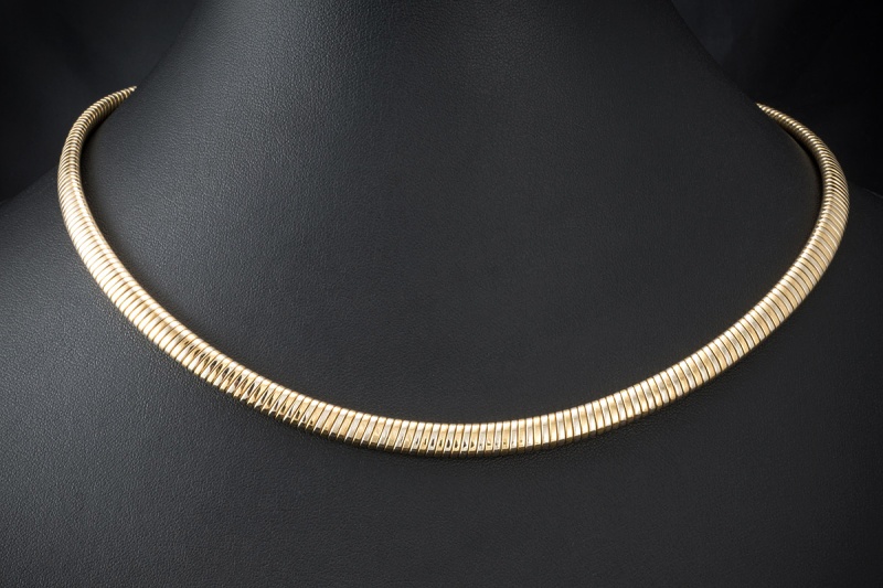 Cartier Collier Kette Extra lang mit Verlängerung 50 cm Gold Bicolor 750 