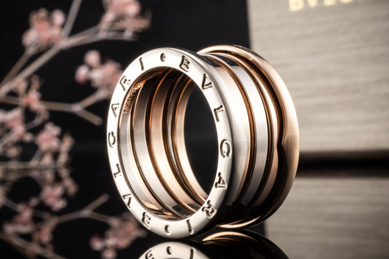 BVLGARI Ring B.zero1 4 Band Rosegold WeiBgold Gelbgold