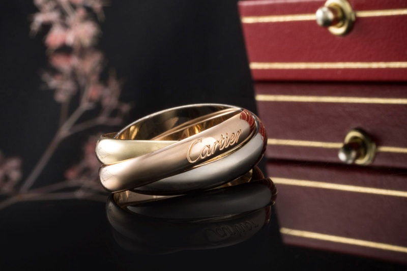 Cartier Trinity de Cartier Ring Klassisch in 750er Gold Tricolor Gr. 53 