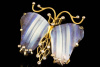 Schmetterling Brosche mit Opal 40 & Diamanten 585 Gold  