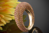 Designer Ring mit 7,37 CT Saphir Orange in 750er Rotgold Gold Gr 55 