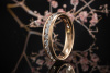 Moderner Luxus Ring Memoire 2/3 Diamanten Brillanten in 750er Rotgold 