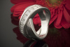 Doppelter Ring mit Carré Diamanten Modernes zeitloses Design in Weißgold 750 