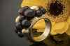 Pomellato Capri Ring mit Granat Kugeln Imposant und massiv in 750er Gelbgold 