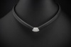 BUNZ Collier Armreif Ring Kautschuk Set mit 1,27 Ct Brillanten in Platin 