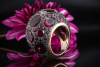 Großer Pomellato Ring Tabou mit Rhodolith Granat in Rosegold Rotgold 750 