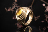 Boucheron Paris Ring Goldschmiedearbeit mit 1 Citrin in 750er Gelbgold 