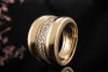 Chopard Ring La Strada mit 2 Reihen Top Diamanten Brillanten in Gold 750 