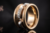 Odenwald Design Ring Pforzheim mit Diamanten Massiv in Rosegold Weißgold 