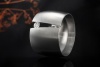 Niessing Ring Laufsteg mit 1 Diamant Brillant 0,22 Ct. in Edelstahl matt 