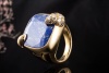 Pomellato Ring Ritratto Lapislazuli und Diamanten Massiv in Gelbgold 750 