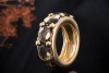 Pomellato Ring Narciso mit 5 x Rauchquarz Massiv 750er Roségold Full Set 