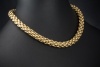 Fope Collier Kette Flexibel 43,5 cm in 750er Gelbgold mit Weißgold innen 