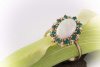 Kreatives Ringdesign Ring mit Opal & SMARAGD 585 Gold  