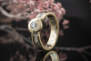 Bicolor Brillant Ring VVSI TW 750 Gold mit Brillanten 