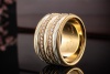 Wellendorff Ring Drehring Engel der Liebe Diamanten in Gelbgold Full Set 