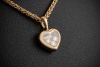 Chopard Herz Collier Happy Diamonds 3 Diamanten Brillanten Gold 750 OVP 