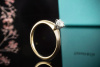 Tiffany & Co Solitär Ring Setting mit Diamant 0,25 Ct in Gelbgold Platin 