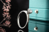 Tiffany & Co Solitär Ring Setting mit Diamant Brillant 0,50 Ct in Platin 