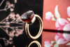 Pomellato Nudo Ring Classic mit rotem Granat in 750er Rosegold Full Set 