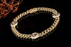 Chopard Happy Diamonds Armband Kreise mit Diamanten Massiv Gelbgold 750 