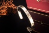 Cartier Love Armreif Armband Pink Saphir in Roségold 750 Armspange Gr 17 