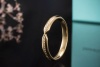 Tiffany & Co. Ring Nesting Narrow Band mit Diamanten in Gelbgold 750 OVP 