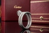 Cartier Juste un Clou Ring mit 77 Diamanten in Weißgold 750 Größe 53 OVP 