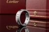 Cartier Love Ring mit 6 Diamanten in 750er Weißgold Großes Modell 54 OVP 