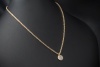 Pomellato Sabbia Collier Halskette Diamant Anhänger Rund in Roségold 750 