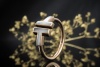 Tiffany & Co. Ring T Wire in 750er Roségold mit Perlmutt 52 anpassbar 