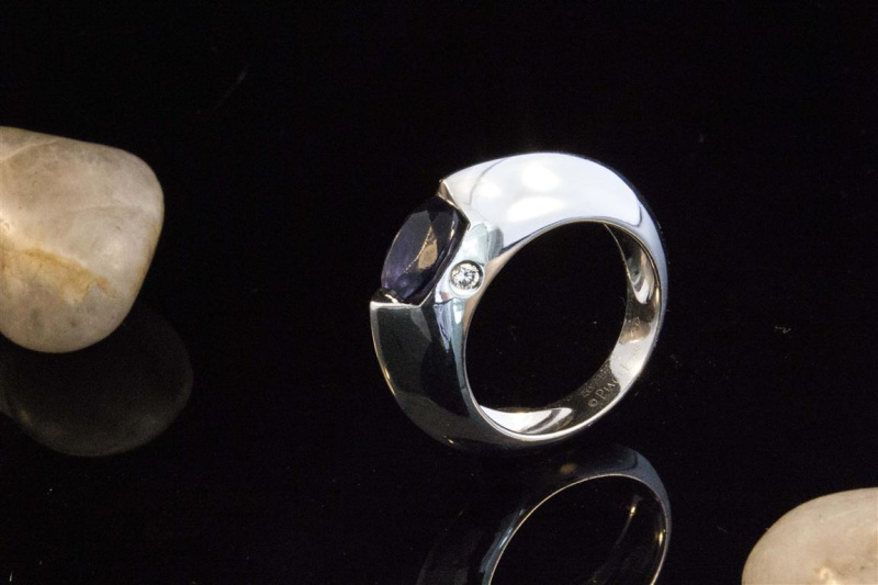 PIAGET Ring mit Iloith & Brillant MASSIV 750 Weißgold  