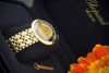Damen Armbanduhr Chopard Happy Diamonds Gelbgold 750 Massiv mit Diamanten 